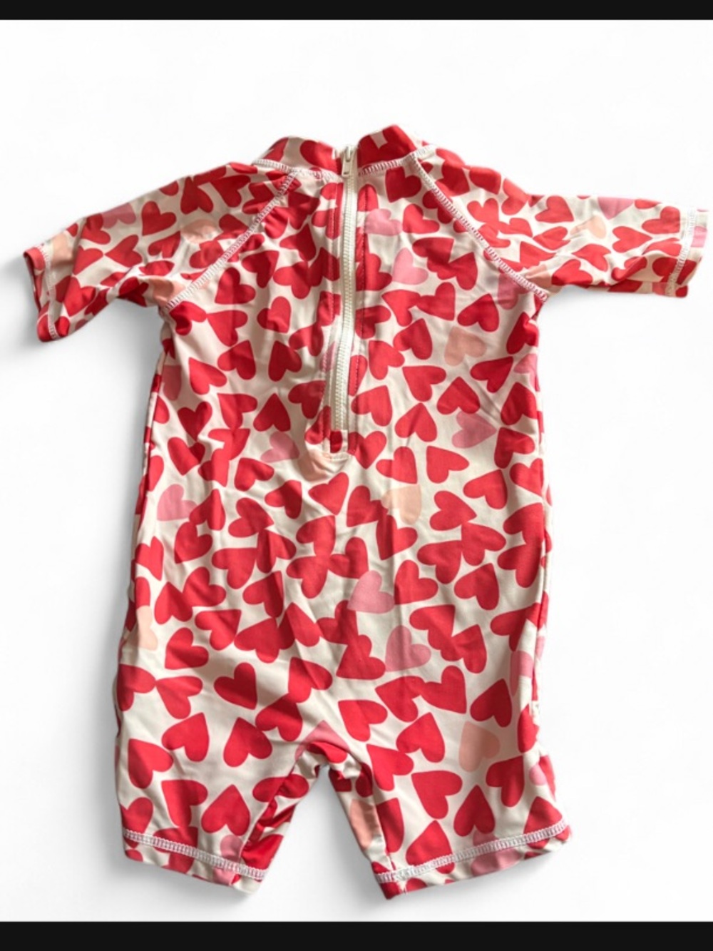 12-18M Heart-Print Short-Sleeve Bathing Suit - Joe Fresh